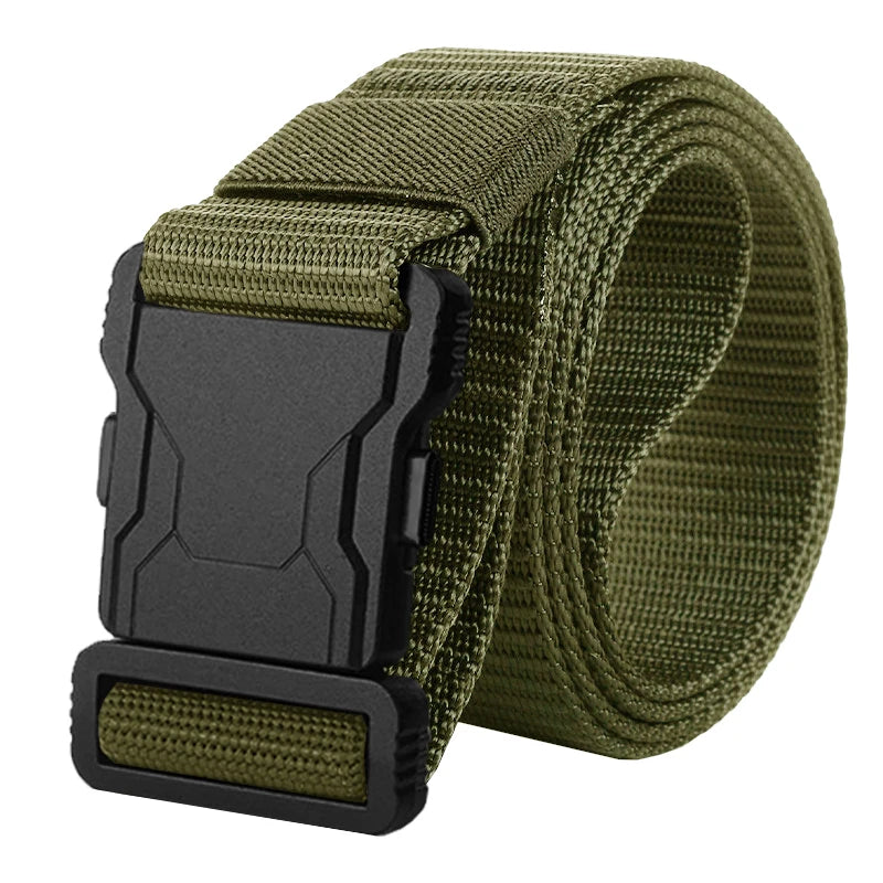 Genuine Tactical Belt Quick Release Outdoor Military Belt Soft Real Nylon Sports Accessories Men And Women Black Belt