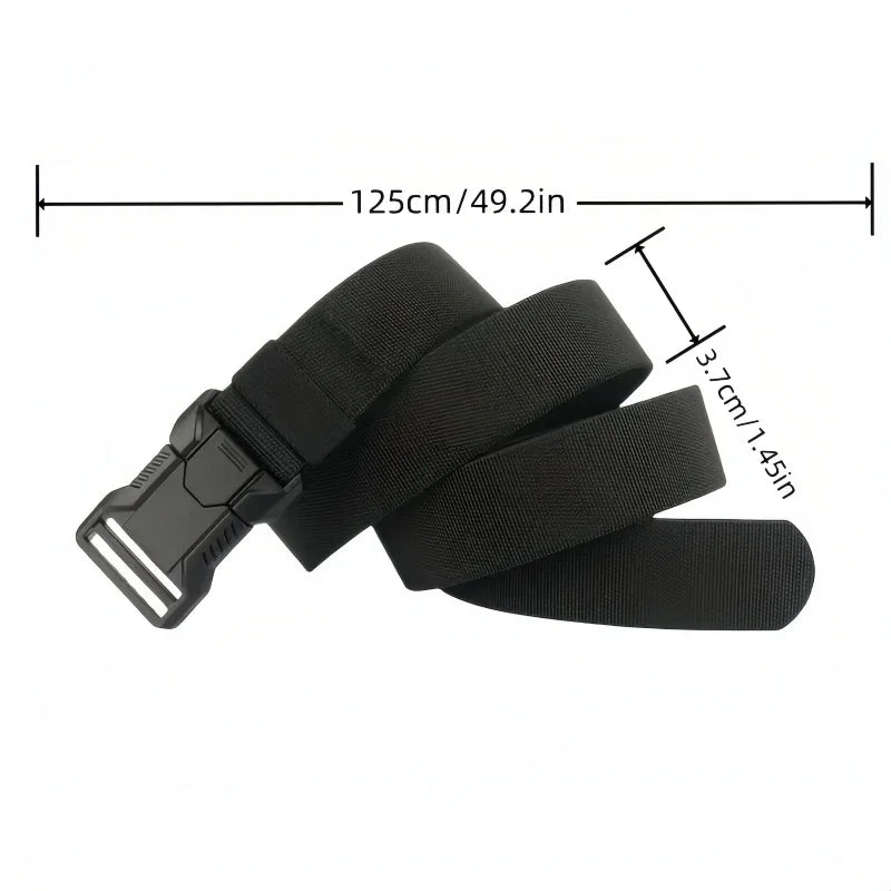 New Quick Release Pluggable Buckle Men Belt Breathable Elastic Outdoors Belts For Men Elastic Pants Belt