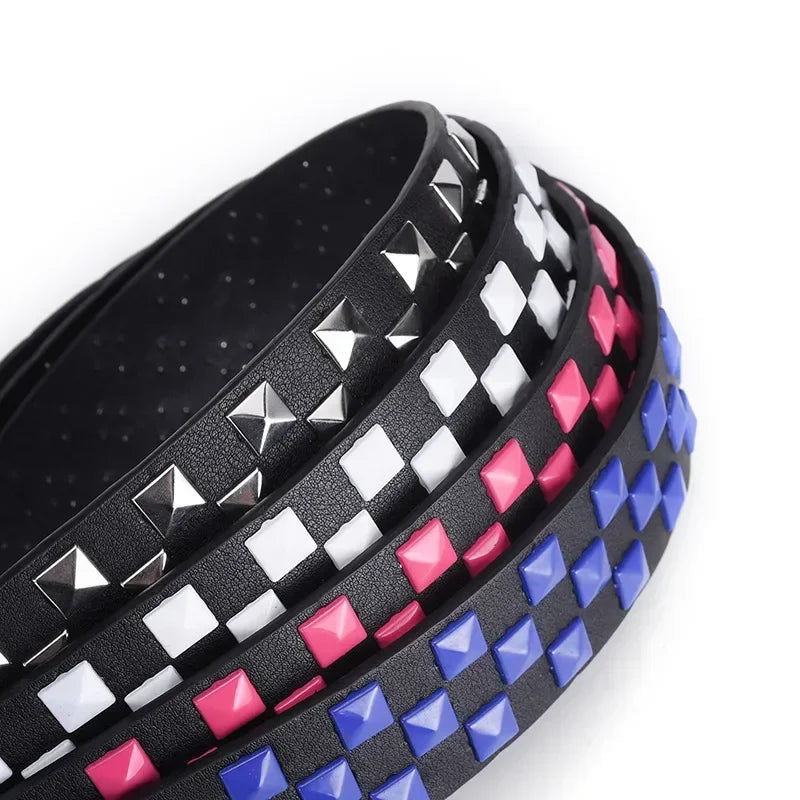 Width 3.8cm Hip-hop Punk Women's Belt Fashion Trend All-match Jeans Accessories Girdle Music Festival Y2k Girl Pu Waistband