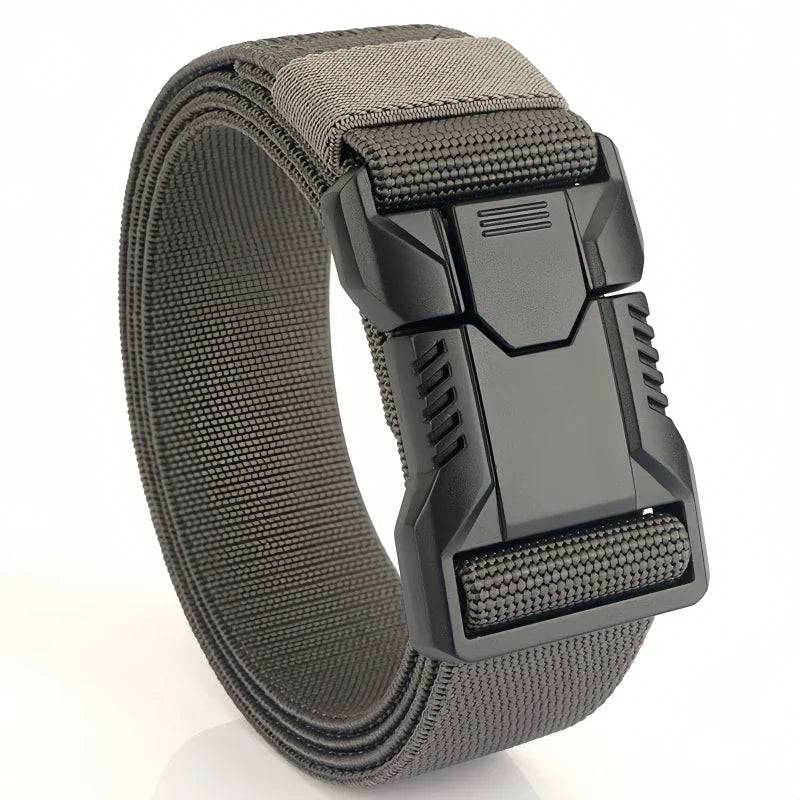 New Quick Release Pluggable Buckle Men Belt Breathable Elastic Outdoors Belts For Men Elastic Pants Belt