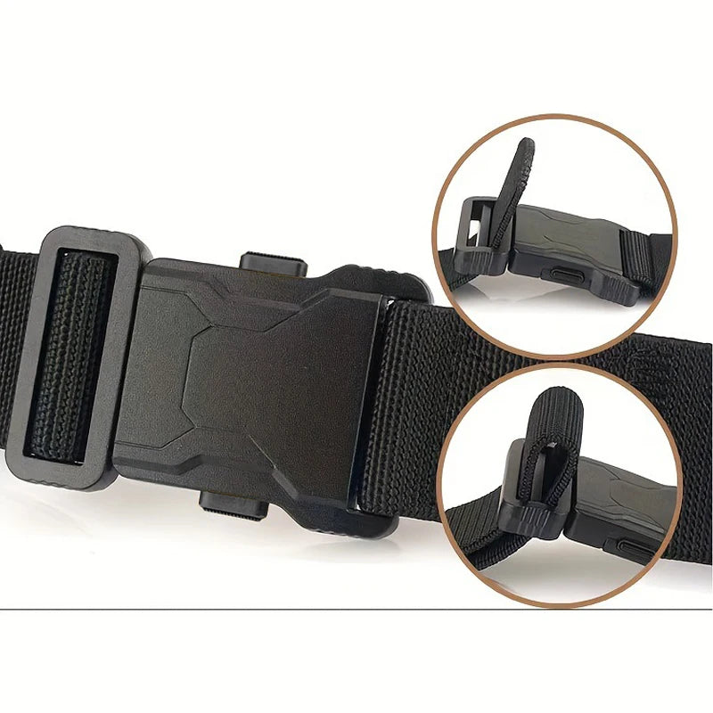 Genuine Tactical Belt Quick Release Outdoor Military Belt Soft Real Nylon Sports Accessories Men And Women Black Belt