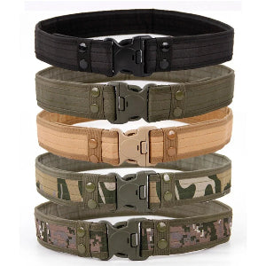 New Convas Belts Quick Release Tactical Belt Fashion Men Canvas Waistband Outdoor Hunting Camouflage Waist Strap