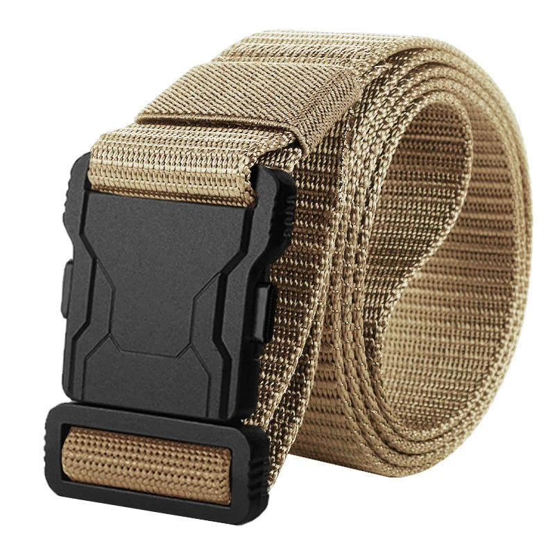 Genuine Tactical Belt Quick Release Outdoor Military Belt Soft Real Nylon Sports Accessories Men And Women Black Belt
