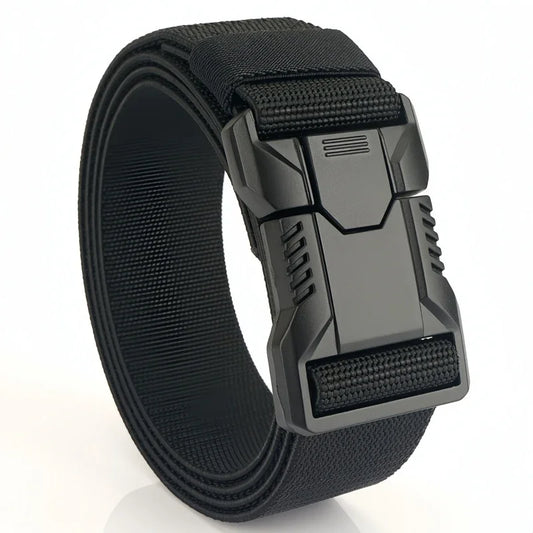 New Quick Release Pluggable Buckle Men Belt Breathable Elastic Outdoors Belts For Men Elastic Pants Belt