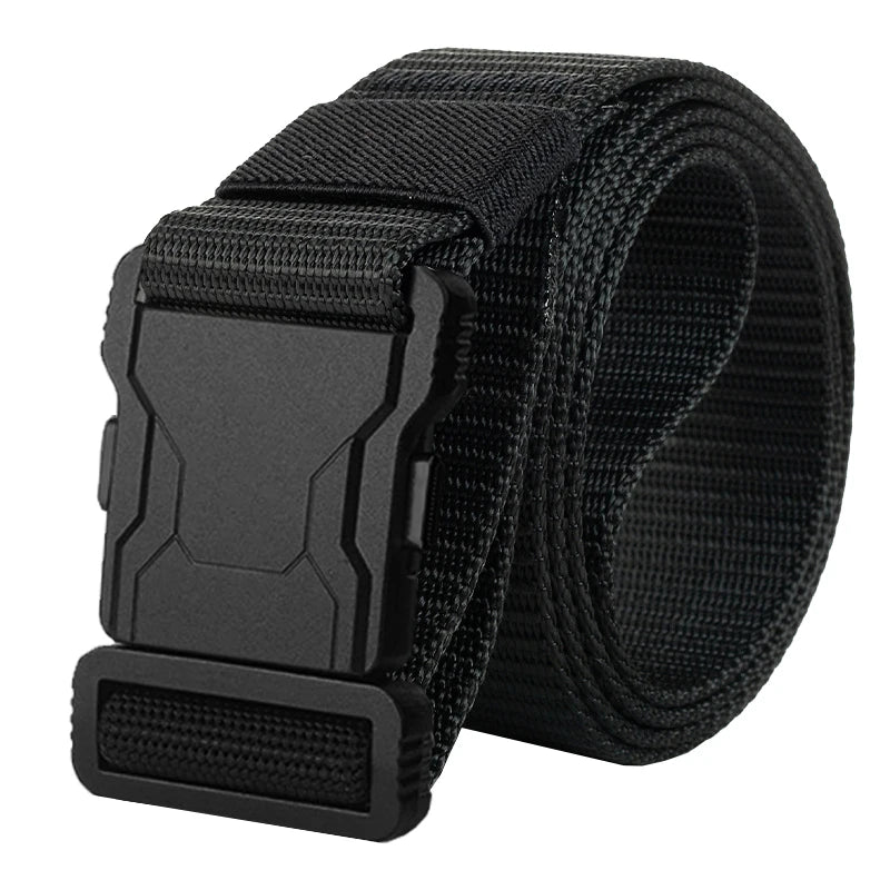 Genuine Tactical Belt Quick Release Outdoor Military Belt Soft Real Nylon Sports Accessories Men And Women Black Belt