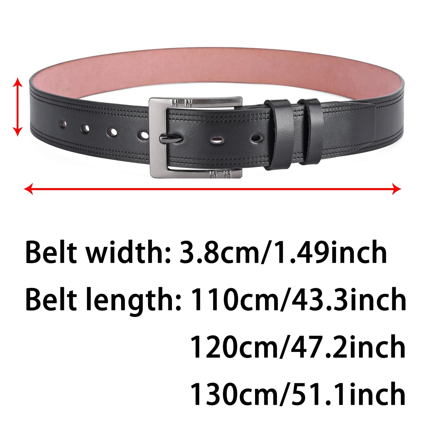 Genuine Leather For Men's High Quality Buckle Jeans Cowskin Casual Belts Business Cowboy Waistband Male Fashion Designer