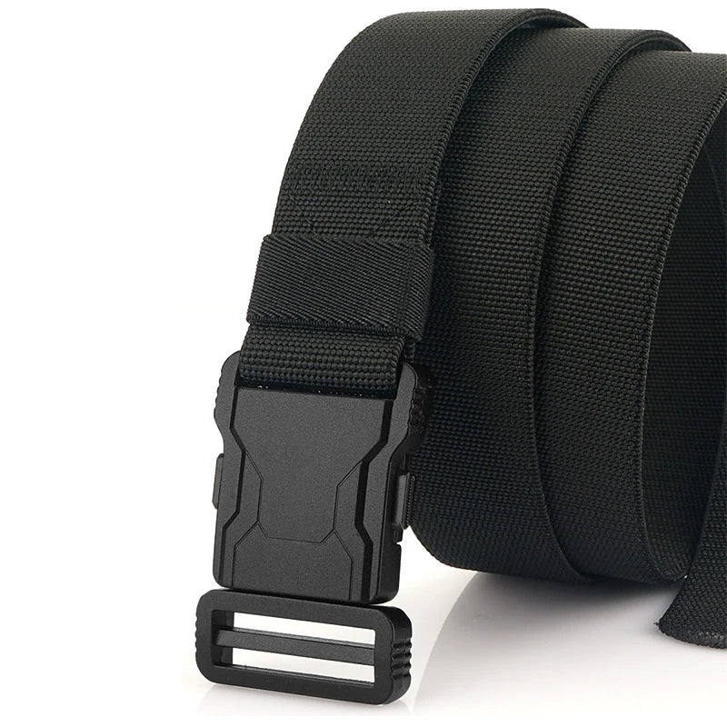 Genuine Tactical Belt Quick Release Outdoor Military Belt Soft Real Nylon Sports Accessories Men And Women Black Belt