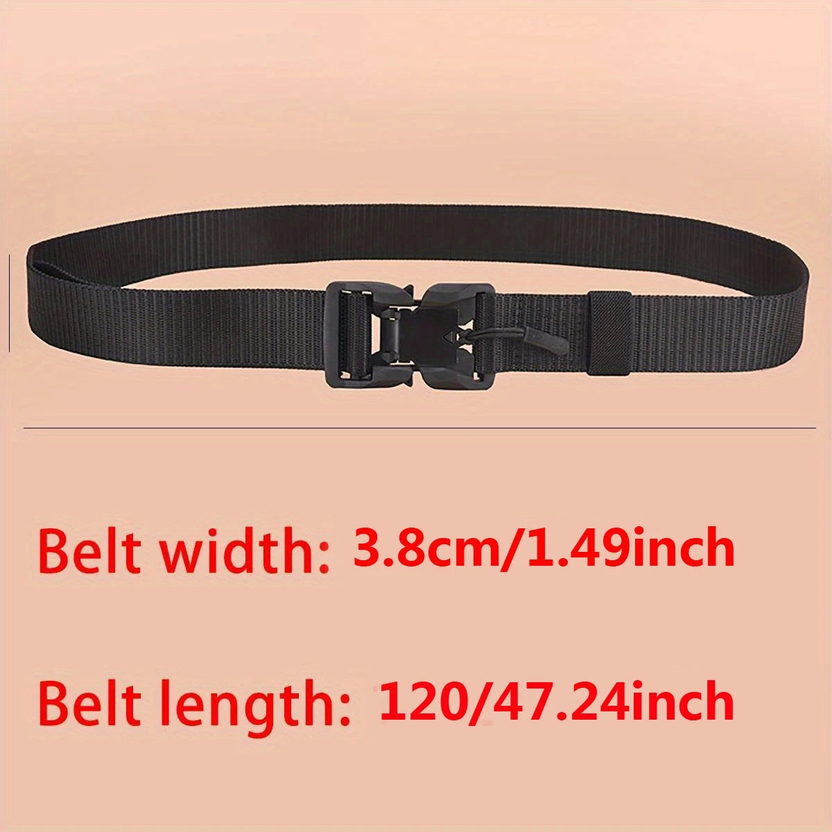 Alloy Magnetic Snake Buckle Outdoor Tactical Belt Men's Casual Belt Fashion Women Nylon Belt